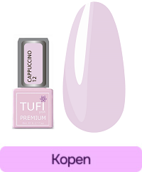 TUFI profi PREMIUM hybride nagellak Cappuccino 12 Wit cacao 8 ml